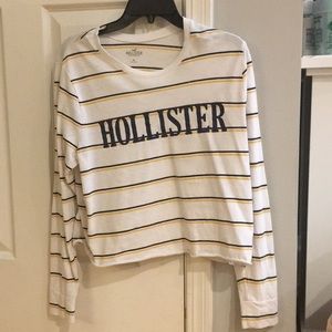 Hollister longsleeve cropped tee